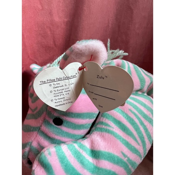 TY Beanie Baby - ZULU-ZEBRA - 1996 - Original owner, PVC Pellets - Picture 2 of 5